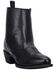 Laredo Men's Side Zipper Western Boots - Round Toe, Black, hi-res