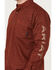 Image #3 - Ariat Men's FR Connery Printed Long Sleeve Button-Down Work Shirt, Brown, hi-res