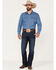 Cinch Men's Silver Label Dark Wash Slim Straight Performance Jeans, Indigo, hi-res