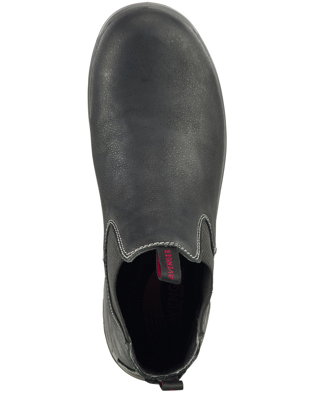 Image #6 - Avenger Men's Foreman Pull On Work Boots - Composite Toe, Black, hi-res