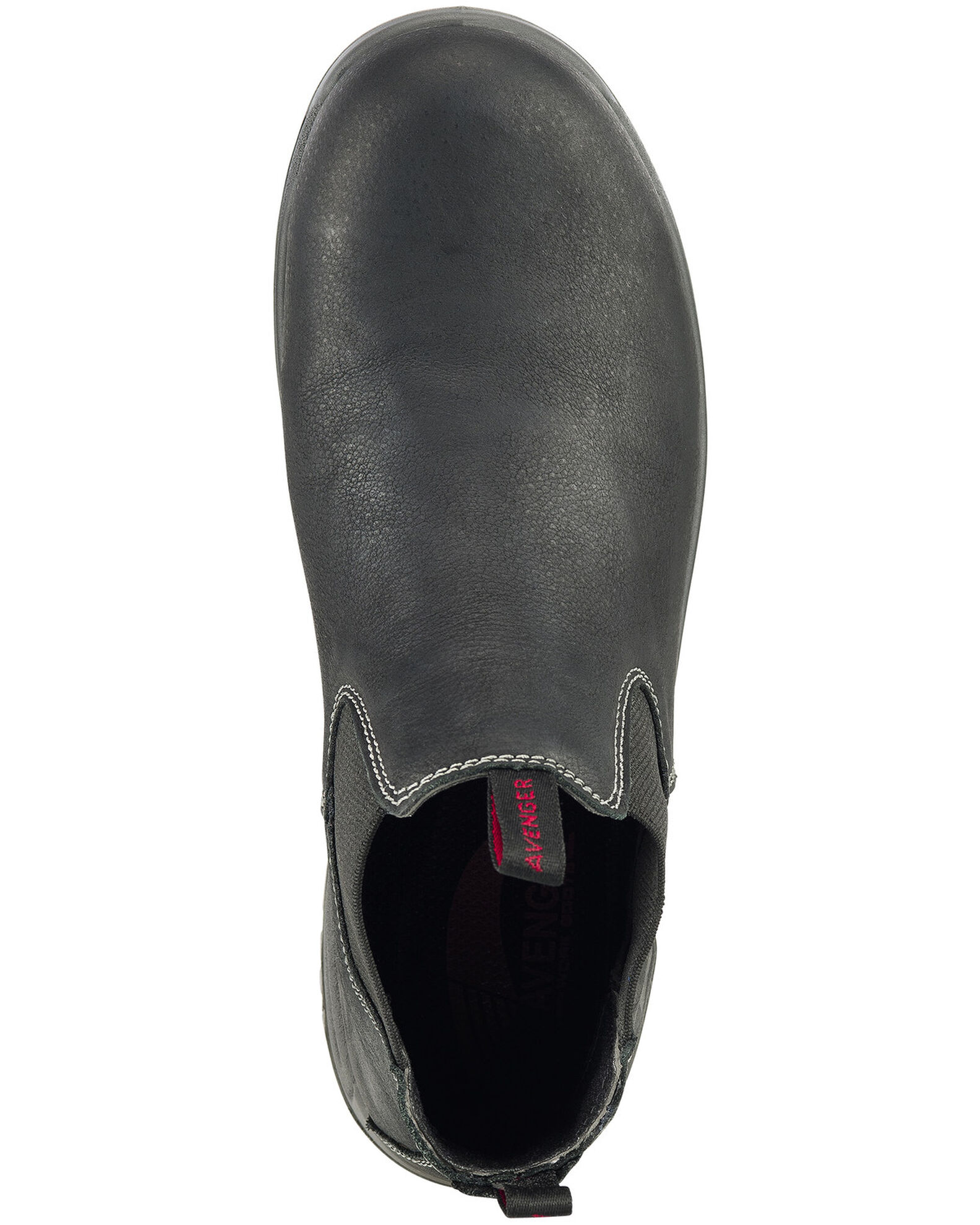 Image #6 - Avenger Men's Foreman Pull On Work Boots - Composite Toe, Black, hi-res