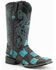 Image #1 - Ferrini Men's Patch Western Boots - Broad Square Toe, Black, hi-res