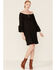 Image #2 - Roper Women's Ruffle Sleeve Mini Dress, Black, hi-res