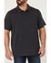 Image #3 - Brothers and Sons Men's Solid Slub Short Sleeve Polo Shirt, Charcoal, hi-res