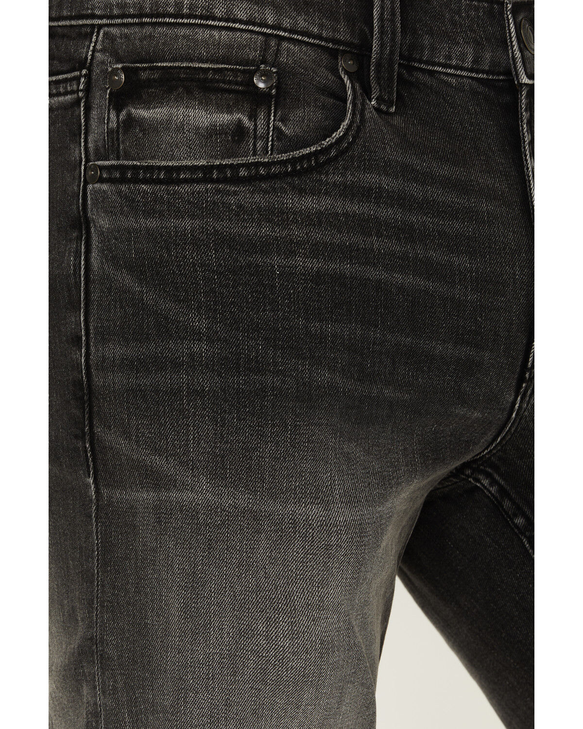 Image #2 - Brothers and Sons Men's Montana Wash Tucker Slim Straight Stretch Denim Jeans, Black, hi-res