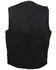 Image #2 - Milwaukee Leather Men's Classic Snap Front Denim Biker Vest, Black, hi-res