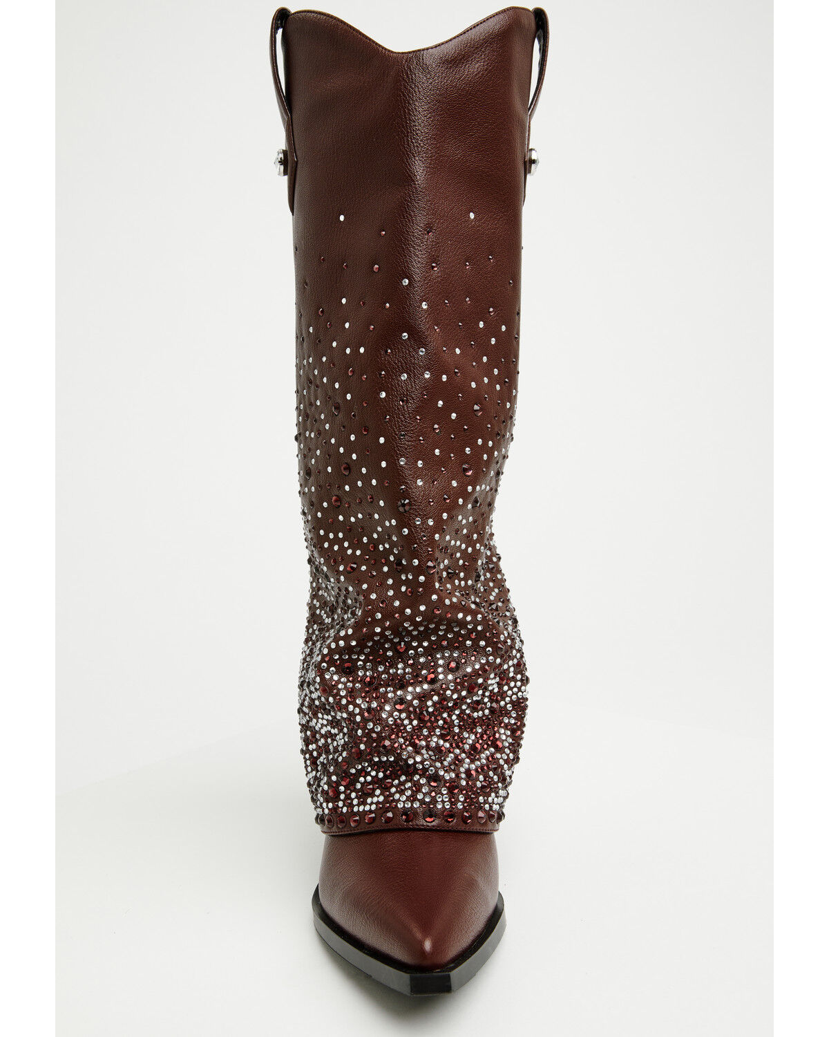 Image #4 - Azalea Wang Women's Beth Rhinestone Tall Fashion Boots - Snip Toe, Brown, hi-res