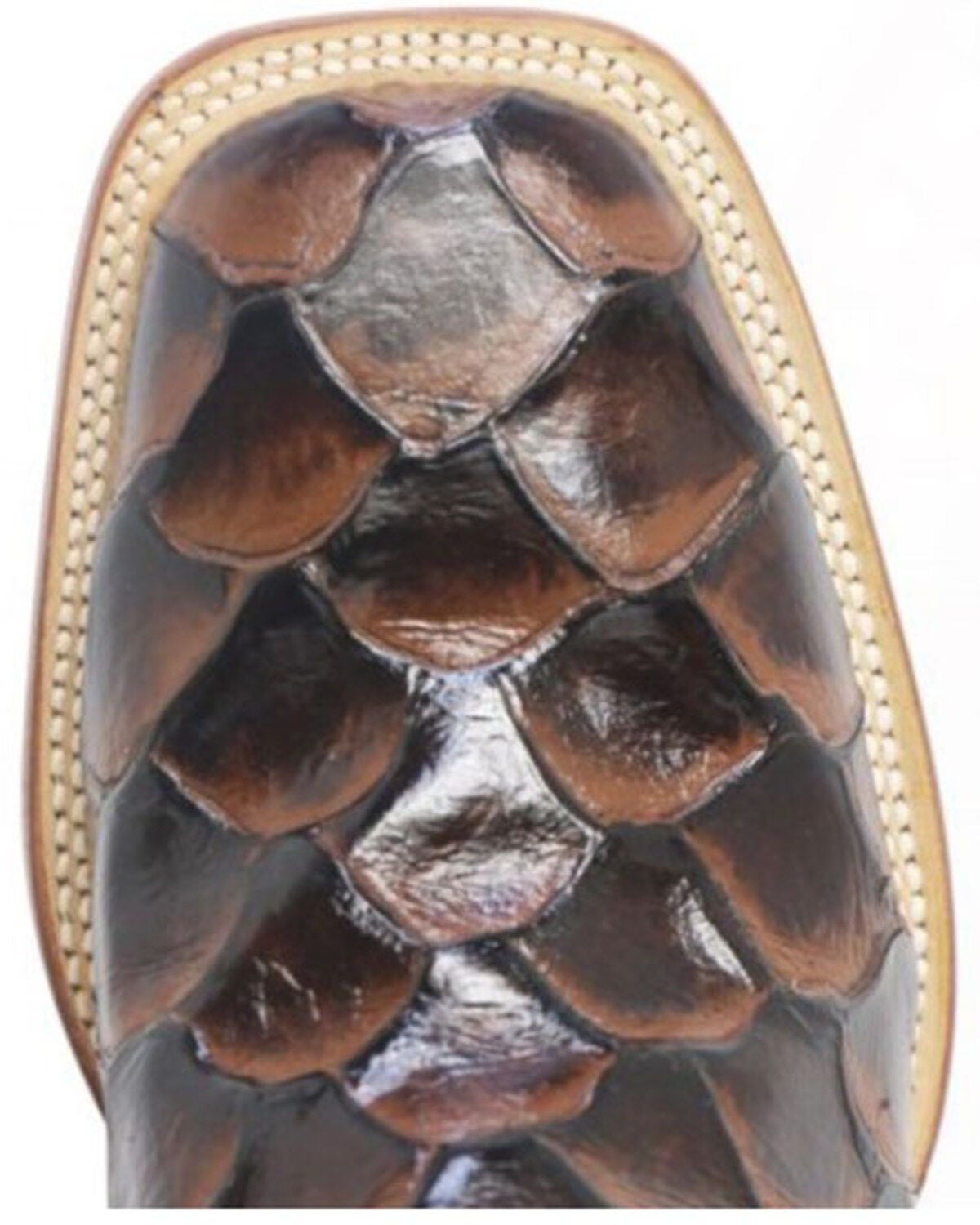 Tanner Mark Men's Monster Fish Print Western Boots - Wide Square Toe