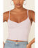 Image #3 - Wild Moss Women's Rib Knit V-Neck Crop Cami, , hi-res
