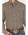 Image #3 - George Strait by Wrangler Men's Geo Print Long Sleeve Button-Down Stretch Western Shirt, Brown, hi-res