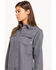 Ariat Women's FR Featherlight Long Sleeve Work Shirt, Grey, hi-res