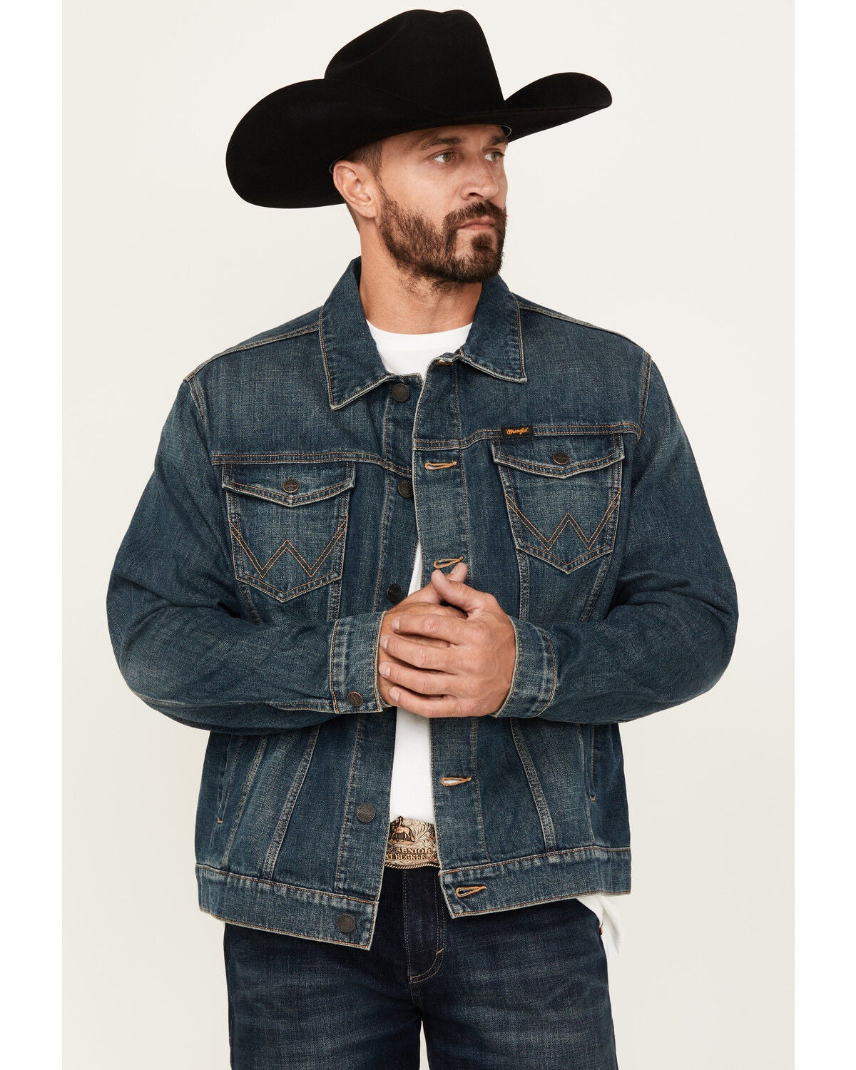 Wrangler Retro Men's Unlined Medium Wash Denim Jacket, Medium Wash, hi-res