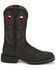 Image #2 - Justin Men's 11" Bowline Western Boots - Broad Square Toe, Black, hi-res