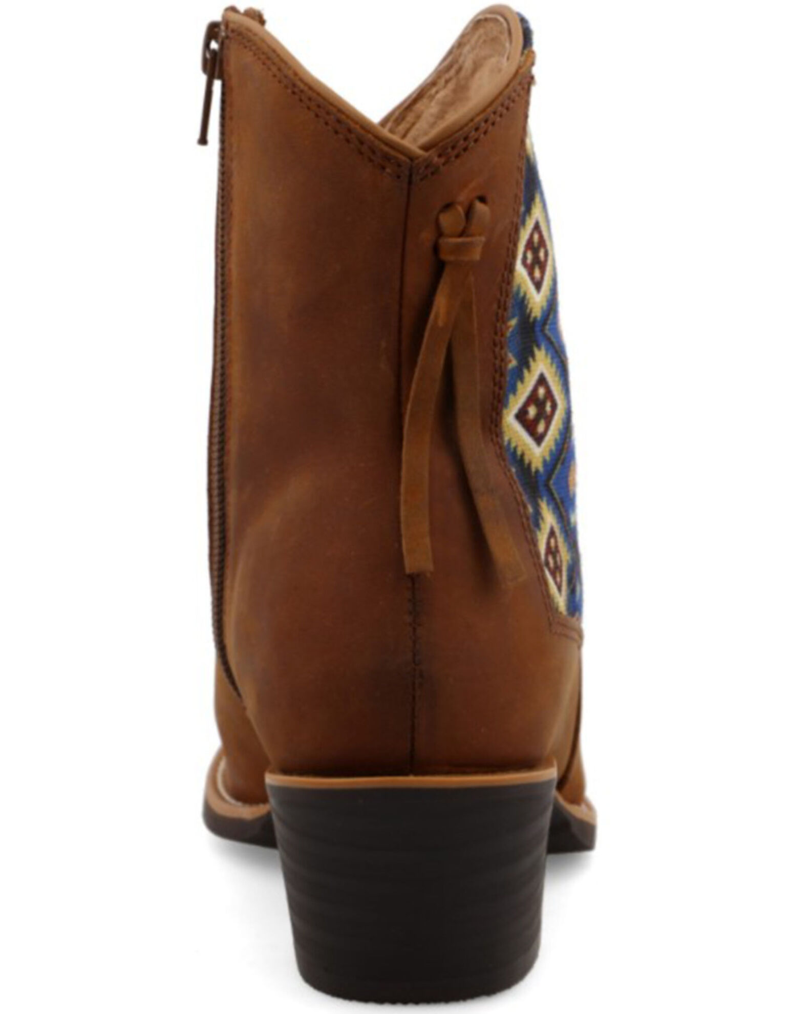 Image #5 - Wrangler Footwear Women's Free Spirit Fashion Booties - Round Toe, Lt Brown, hi-res