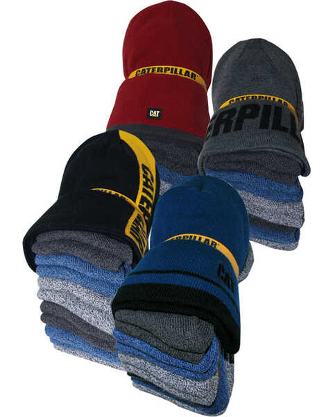CAT Workwear Men's Knit Sock and Beanie Bundle , Multi, hi-res