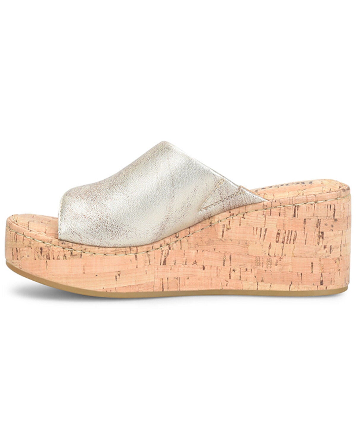 Image #3 - Born Women's Shilo Metallic Wedge Sandals, Brass, hi-res