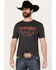 Image #1 - Wrangler Men's Boot Barn Exclusive Spirit of the West Short Sleeve Graphic T-Shirt, Black, hi-res