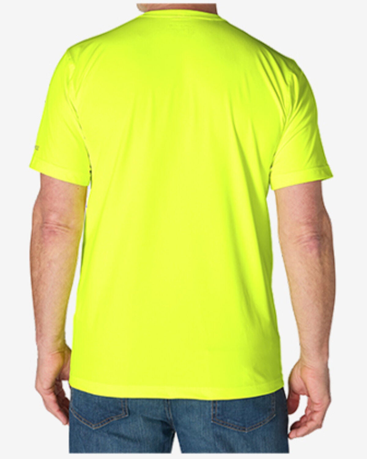 Image #4 - Carhartt Men's Force Relaxed HiVis Short Sleeve Pocket T-Shirt, Bright Yellow, hi-res