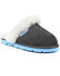 Image #1 - Superlamb Women's Onager Charcoal Suede Leather Casual Slip-On Mule, , hi-res