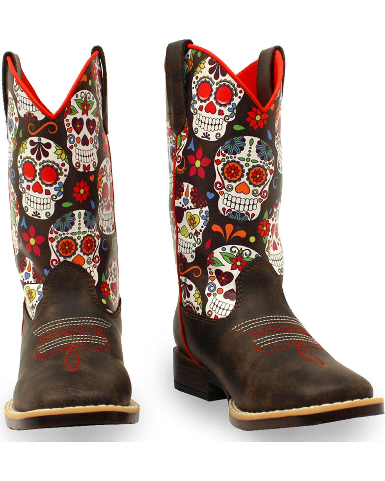 blazin roxx sugar skull rain boots