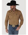 Image #2 - Wrangler Men's Solid Cowboy Cut Firm Finish Long Sleeve Work Shirt, Rawhide, hi-res
