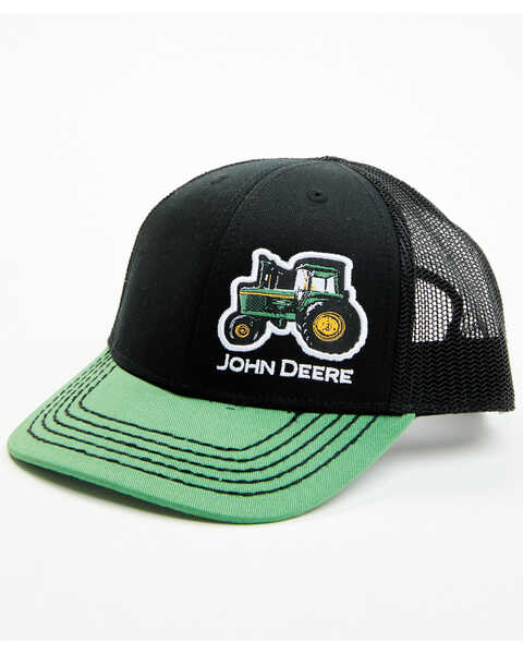 John Deere Boys' Logo Mesh Back Ball Cap , Green, hi-res