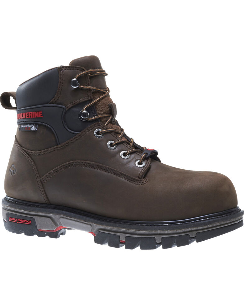 Wolverine Men's Waterproof Plus Durashock Work Boots | Boot Barn
