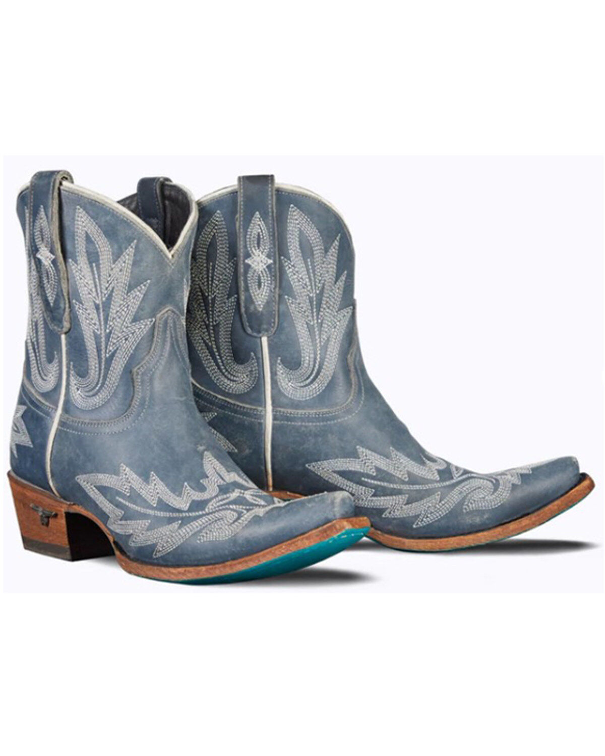 Image #1 - Lane Women's Lexington Distressed Western Fashion Booties - Snip Toe , , hi-res