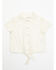 Image #1 - Shyanne Toddler Girls' Aspen Lace Button-Down Tie Front Top, Off White, hi-res