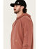 Image #2 - Carhartt Men's Midweight Relaxed Fit Graphic Hooded Sweatshirt, Maroon, hi-res