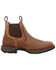 Image #2 - Durango Men's Red Dirt Label Casual Chelsea Boots - Broad Square Toe, Tan, hi-res