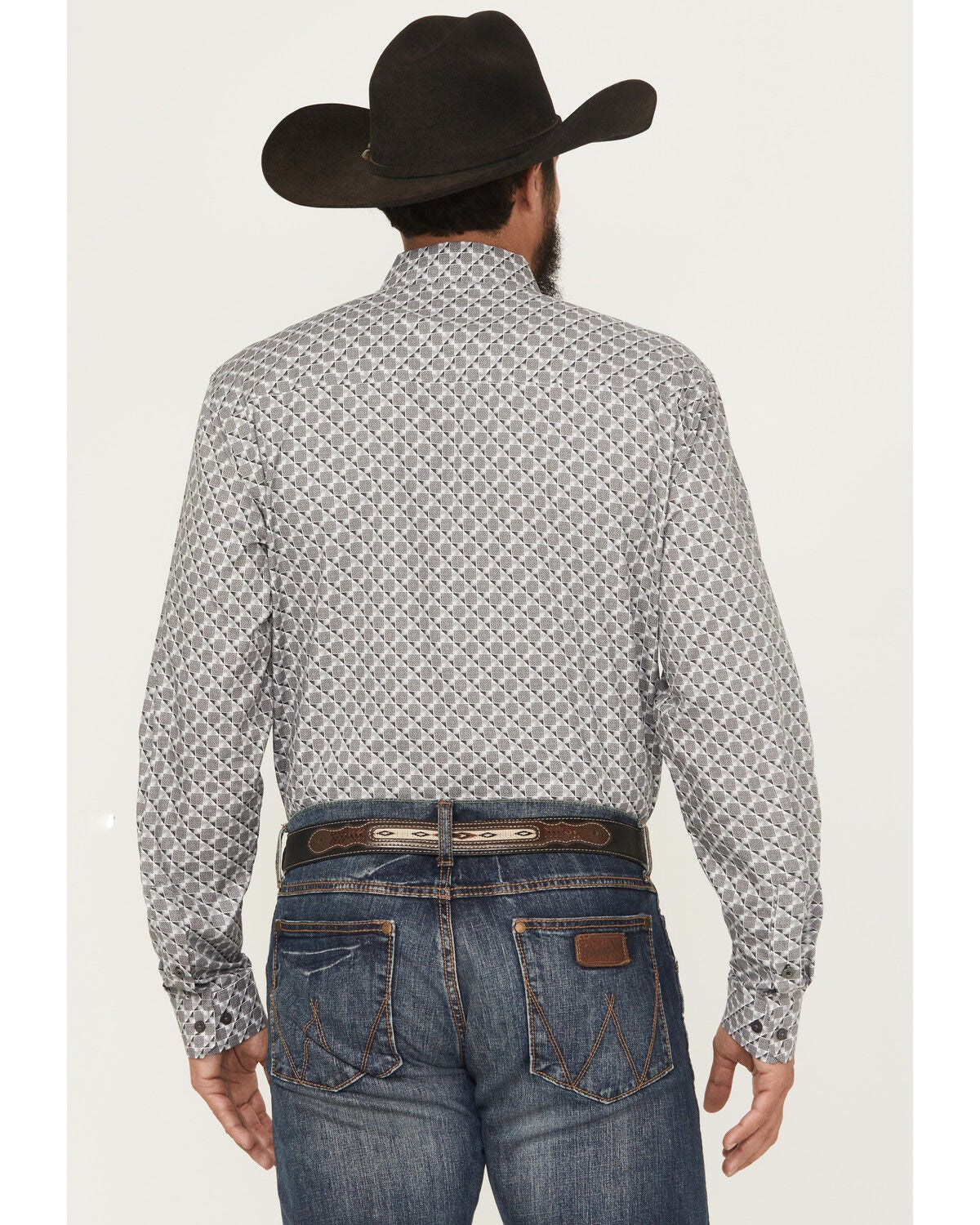 Image #4 - Cinch Men's Modern Fit Geo Print Long Sleeve Button-Down Western Shirt, , hi-res
