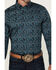 Image #3 - Cody James Men's Lasso Paisley Print Long Sleeve Button-Down Stretch Western Shirt - Tall, Blue, hi-res