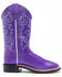 Image #2 - Shyanne Girl's Leatherette Western Boots - Wide Square Toe, , hi-res
