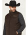 Image #2 - Ariat Men's Crius Concealed Carry Insulated Vest, Brown, hi-res