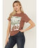 Image #1 - Wrangler Women's Long Live Short Sleeve Graphic Tee, Brown, hi-res