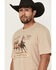 Image #2 - Wrangler Men's Cowboys Short Sleeve Graphic T-Shirt, Tan, hi-res