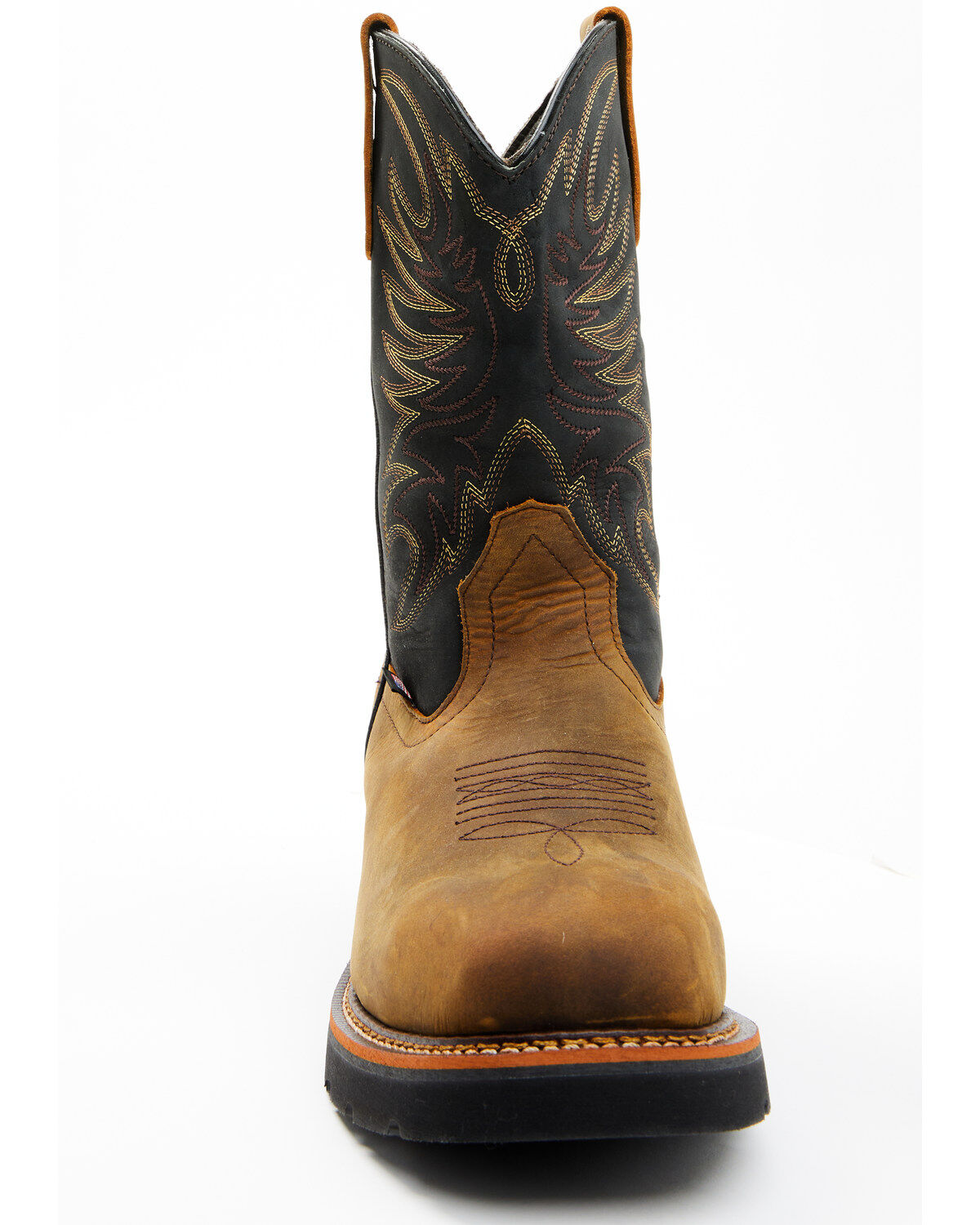 Image #4 - Thorogood Men's 11" USA Wellington Western Boots - Steel Toe, Brown, hi-res