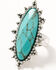 Image #2 - Lainey Wilson Women's Hold Me Faceted Oval Statement Ring, Silver, hi-res