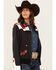 Image #2 - Ariat X Rodeo Quincy Women's Floral Bomber Jacket, Black, hi-res