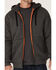 Hawx Men's Charcoal Sherpa-Lined Zip-Front Hooded Work Jacket , Charcoal, hi-res