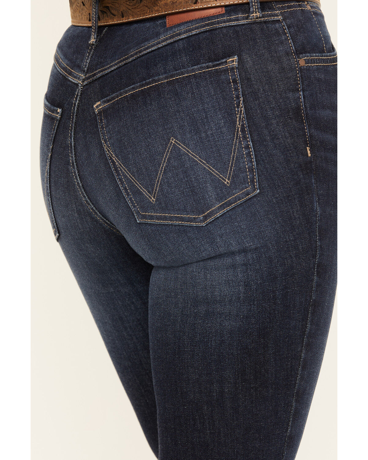 Image #4 - Wrangler Women's Madilyn Dark Wash Bespoke High Rise Flare Stretch Denim Jeans, Dark Wash, hi-res