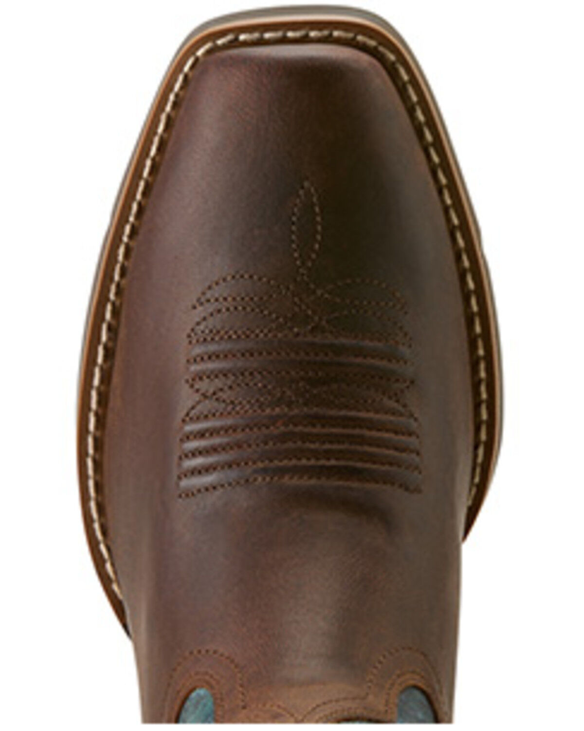 Image #4 - Ariat Women's Round Up Performance Western Boots - Square Toe, Blue, hi-res