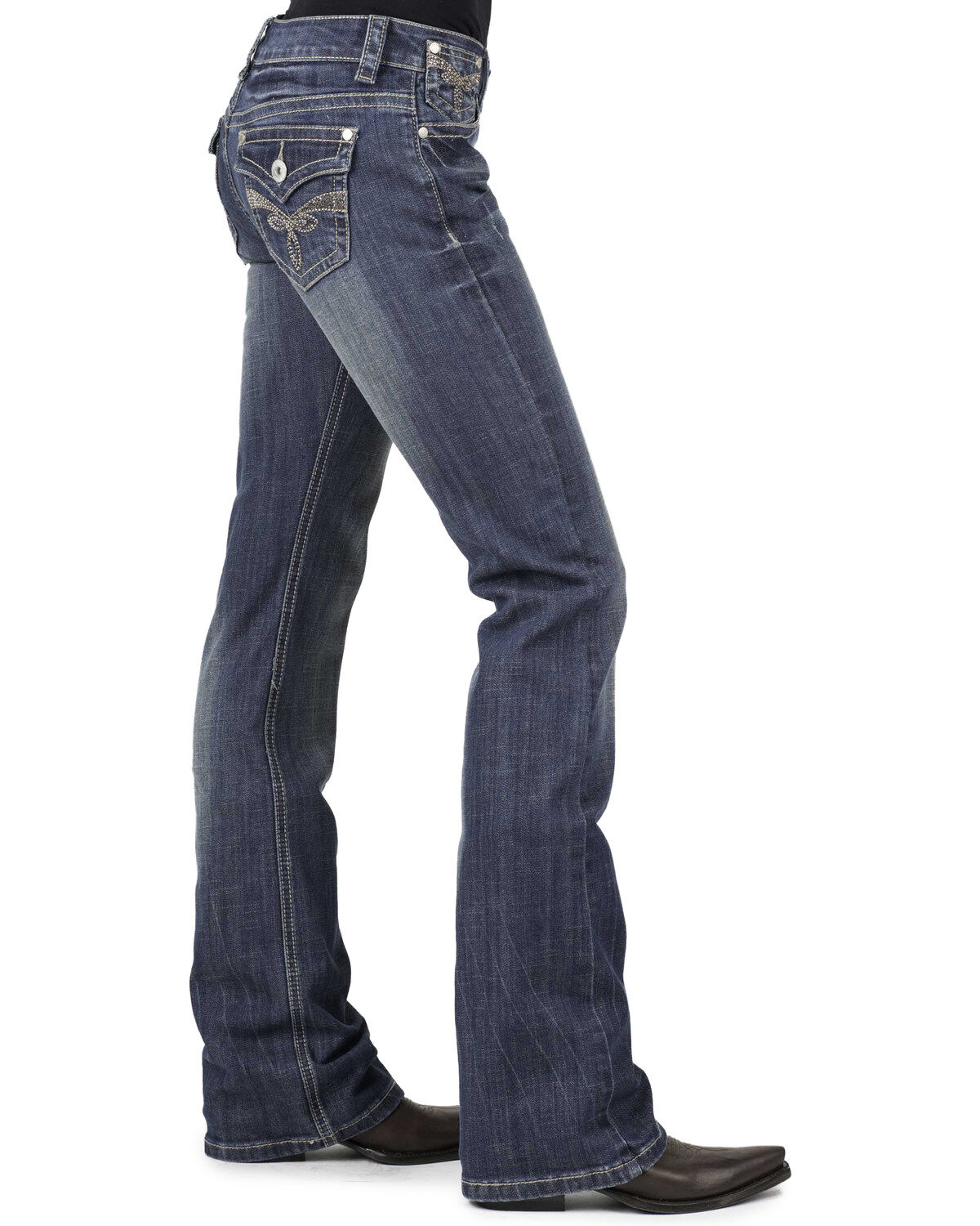 rhinestone bootcut jeans womens