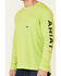 Image #3 - Ariat Men's Rebar Workman Logo Long Sleeve Work T-Shirt, Heather Green, hi-res