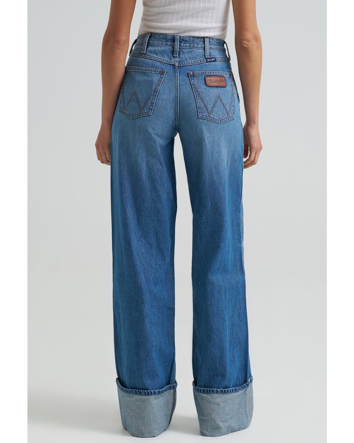 Image #3 - Wrangler Retro Women's Milena Medium Wash High Rise Wide Leg Denim Jeans, Medium Wash, hi-res