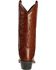 Image #7 - Old West Men's Smooth Leather Western Boots - Round Toe, Black Cherry, hi-res
