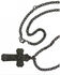 Image #3 - Montana Silversmiths Men's Nickel Faded Glory Cross Necklace, Silver, hi-res