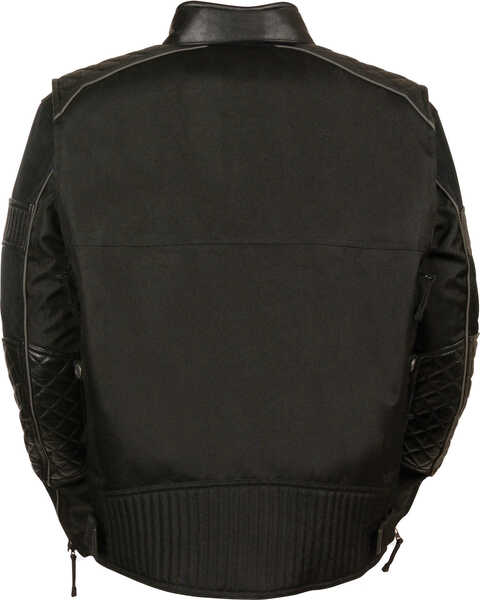 Image #3 - Milwaukee Leather Men's Textile Scooter Jacket - Big & Tall, Black, hi-res