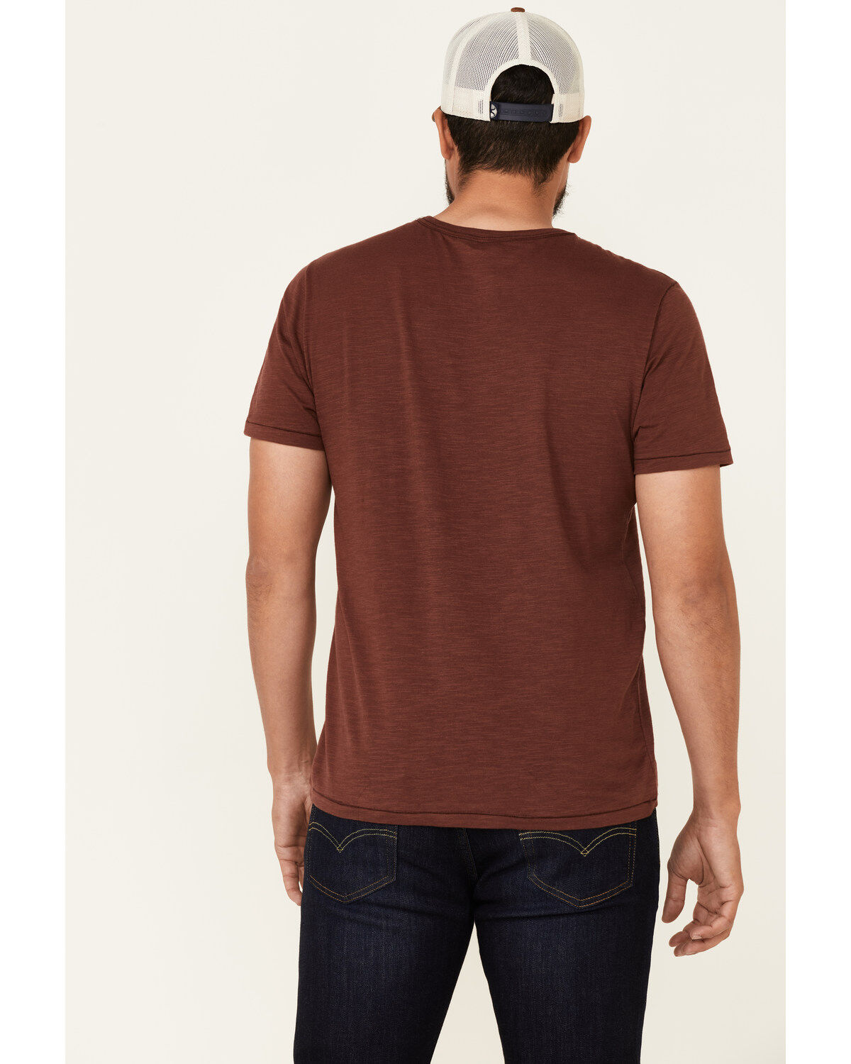Image #4 - Flag & Anthem Men's Trademark Logo Burnout Short Sleeve T-Shirt, Maroon, hi-res